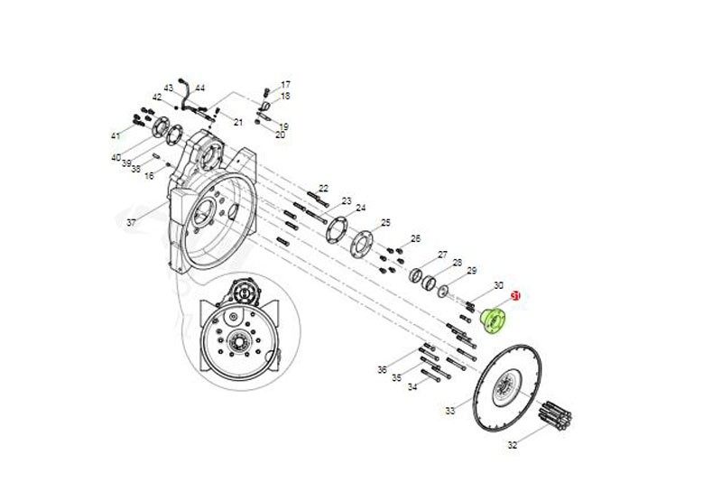 615Q0170023,Output flange - internal spline,济南向前汽车配件有限公司