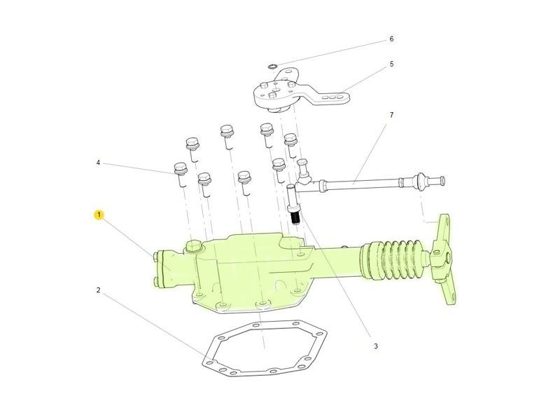 AZ2203216001  6 挡小盖总成（双杆）,6 small cover assembly (double rod),济南向前汽车配件有限公司