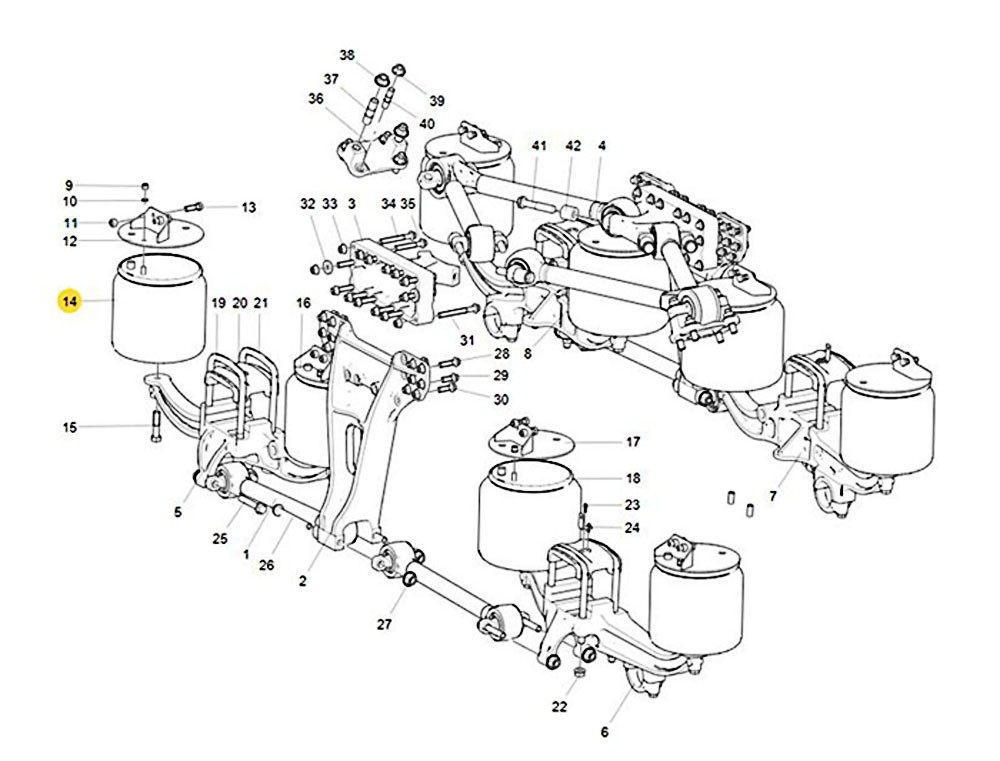 WG9925528311  后空气悬架架气囊总成,Rear air suspension bag,济南向前汽车配件有限公司