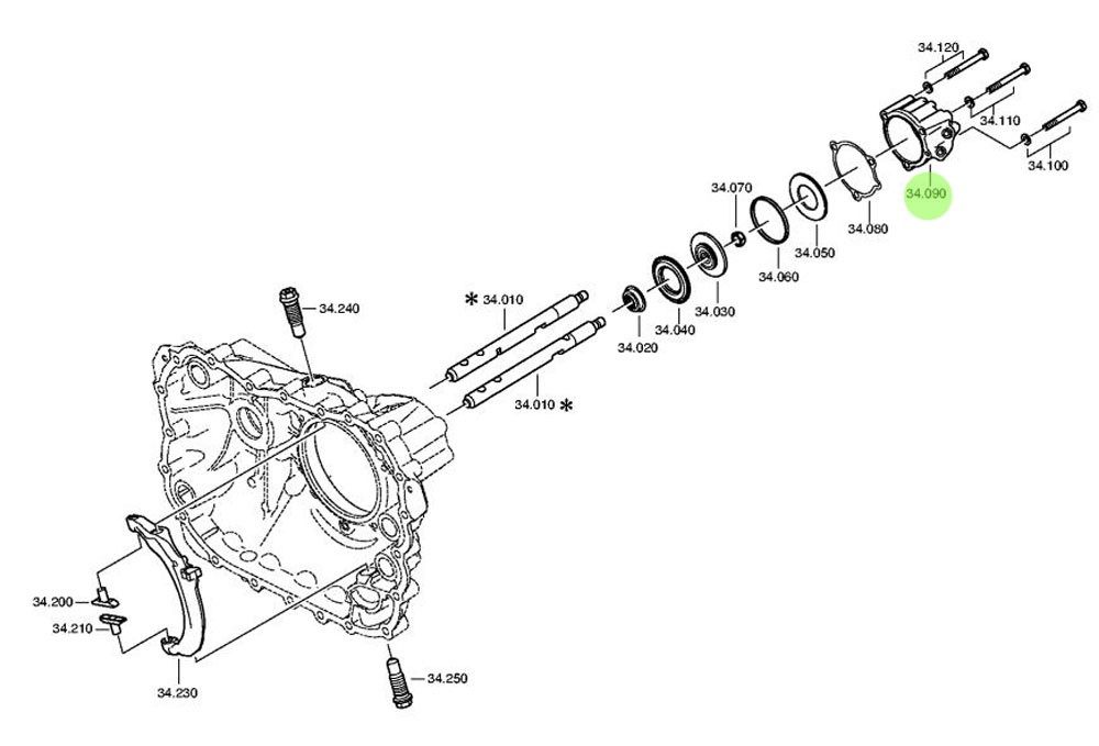 1325 334 013  换挡气缸盖,Shift cylinder head,济南向前汽车配件有限公司