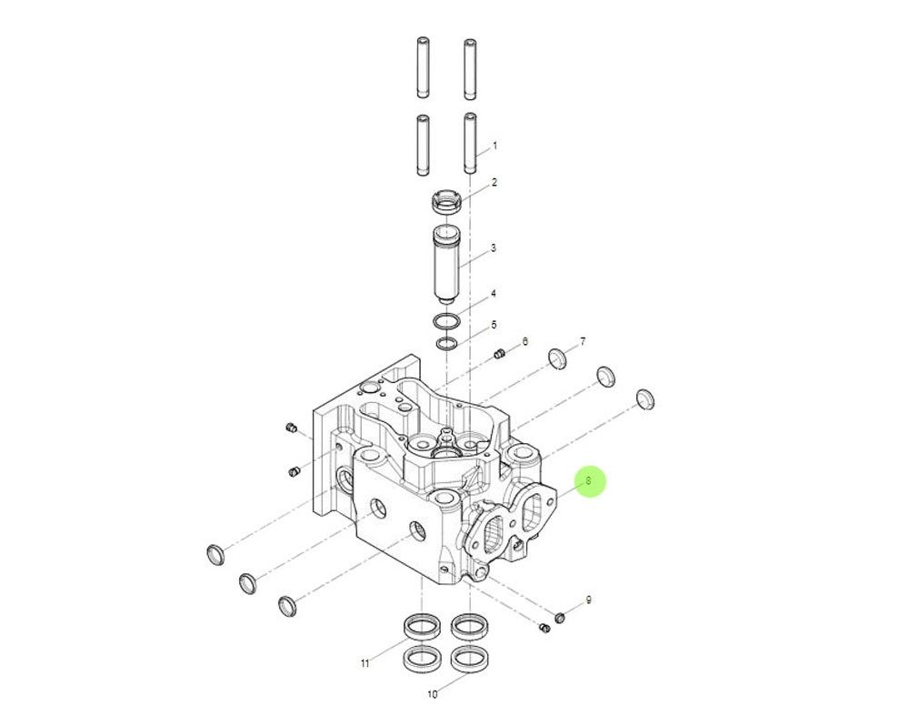 1002280229   气缸盖,Cylinder head,济南向前汽车配件有限公司