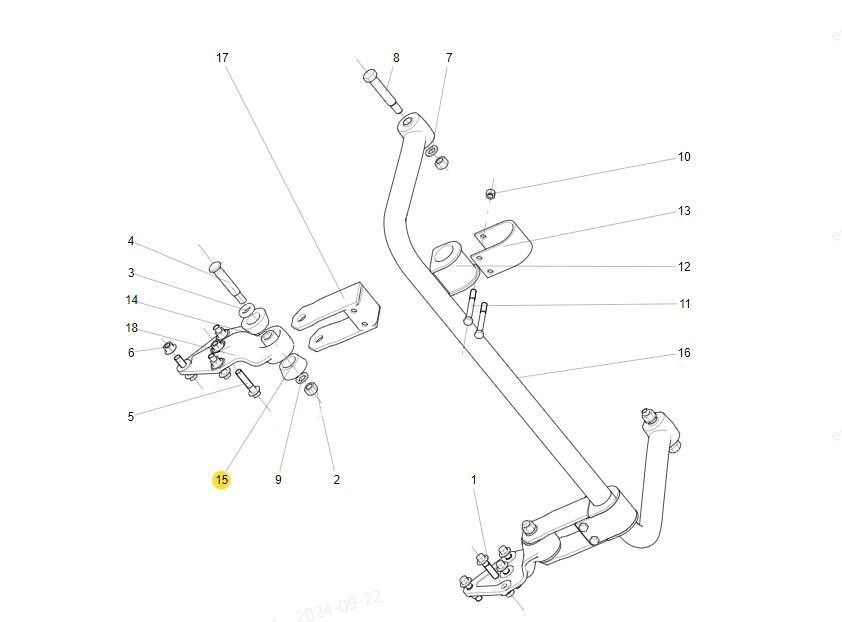 199100680066,Rear stabilizer bar bushing,济南向前汽车配件有限公司