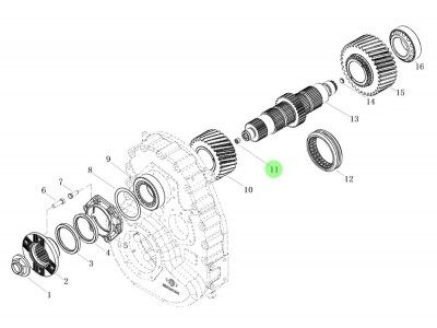 K190004000  输入轴锥型螺塞,Input shaft taper plug,济南向前汽车配件有限公司