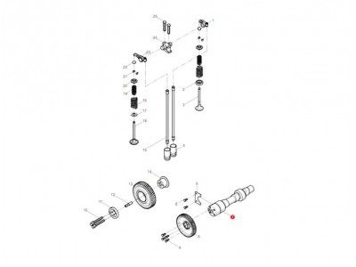 612600050087  凸轮轴,Camshaft,济南向前汽车配件有限公司