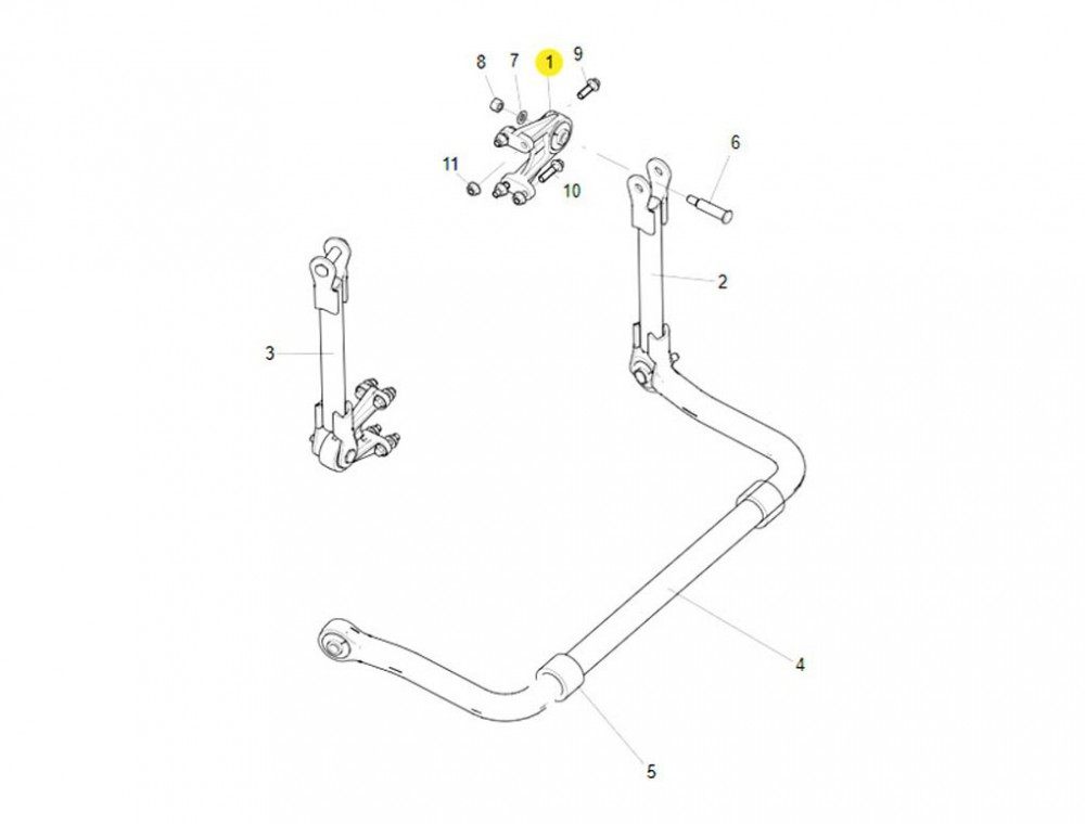 WG9925688230 稳定杆支架总成,Stabilizer rod support assembly,济南向前汽车配件有限公司