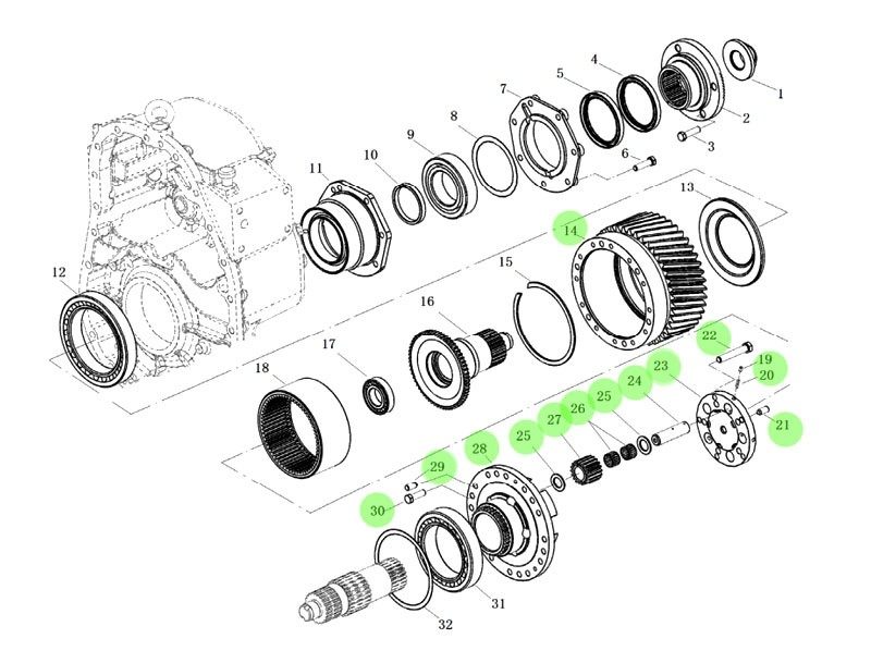 L9030283A0/285A0 轴间差速器,The intershaft differential,济南向前汽车配件有限公司