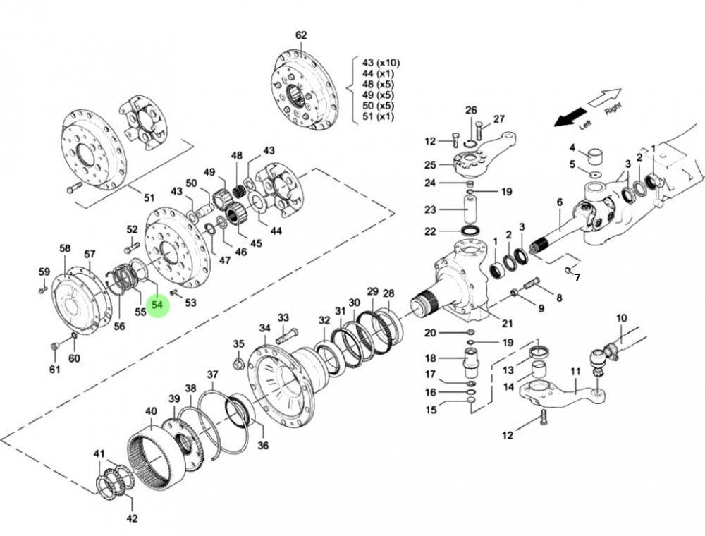 81.90711.0890 太阳轮垫片,Sun wheel gasket,济南向前汽车配件有限公司