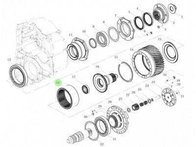 3086000798 差速齿圈,Differential gear ring,济南向前汽车配件有限公司