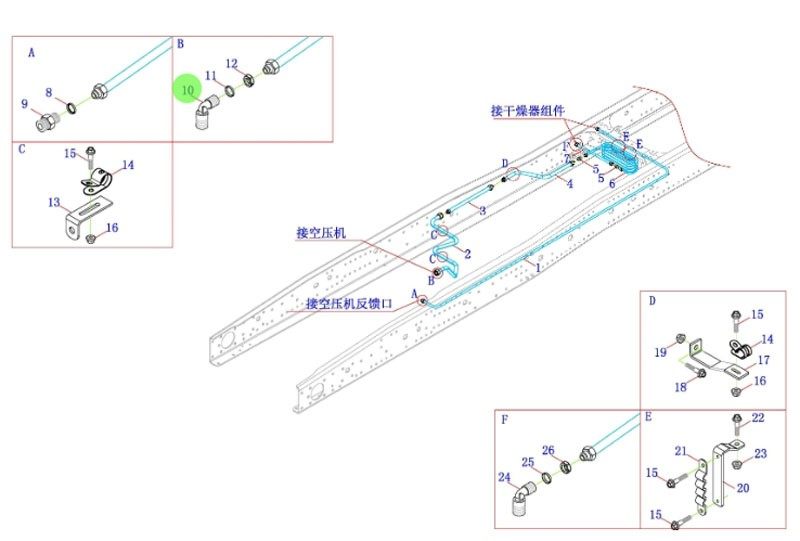 H4356106001A0  卡套式端直角接头体,Ferrule right-angle joint body,济南向前汽车配件有限公司