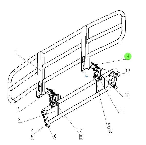 2154-2803270  鉸鏈總成,Hinge assembly,濟南向前汽車配件有限公司