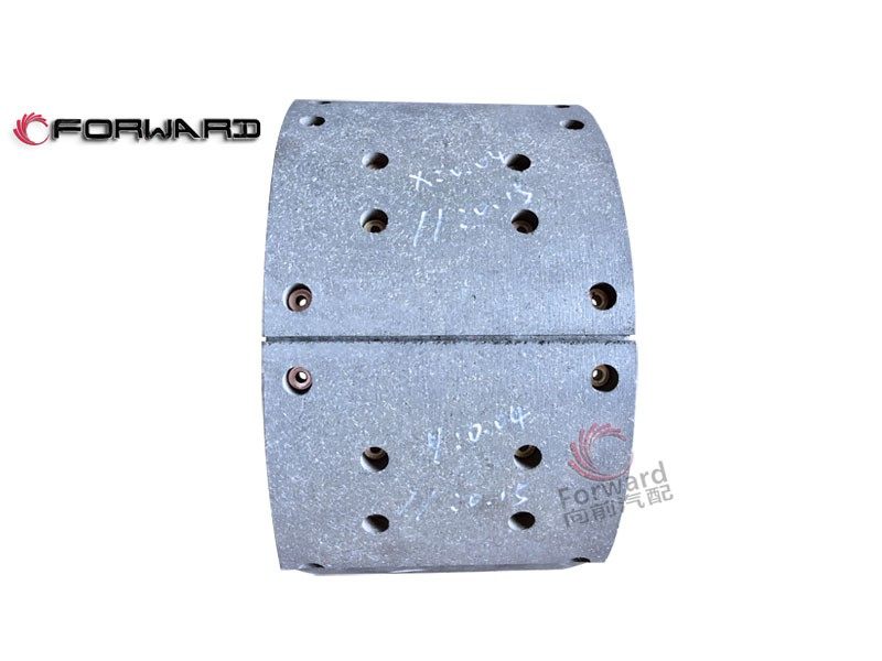 DZ9112340060 制动蹄总成,Brake shoe assembly,济南向前汽车配件有限公司