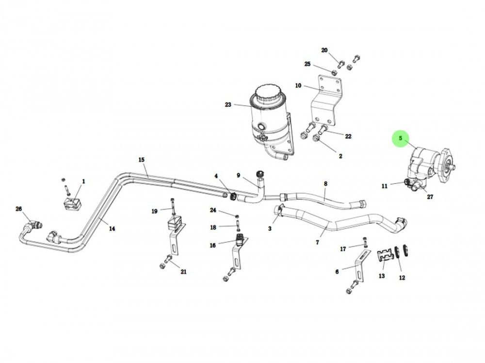 DZ9100130044 轉向油泵,Steering oil pump,濟南向前汽車配件有限公司