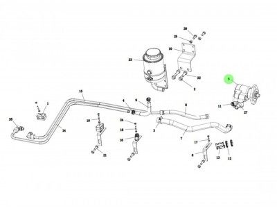 DZ9100130044 轉向油泵,Steering oil pump,濟南向前汽車配件有限公司