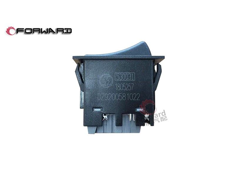 SHACMAN SX4185ZJ301C偏置 车身驾驶室电器系统 DZ9200581022  后工作灯翘板开关