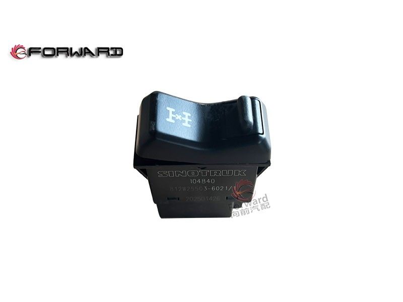 812W25503-6021 轴间差速锁开关,Inter-shaft differential lock switch,济南向前汽车配件有限公司