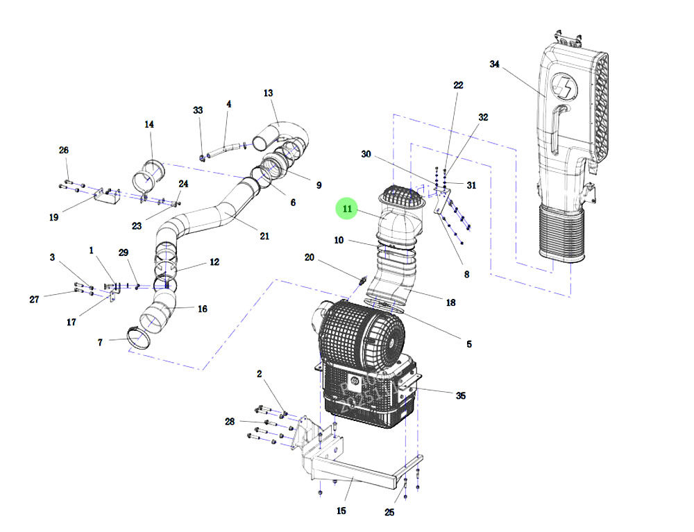 DZ93259190009 底座總成,Base assembly,濟南向前汽車配件有限公司