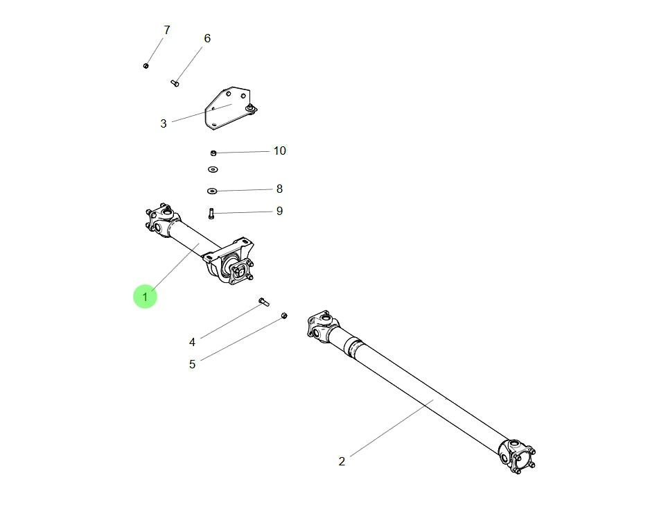 FG9805310615  中间传动轴,Intermediate drive shaft,济南向前汽车配件有限公司