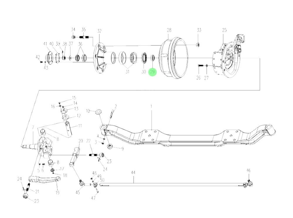 FG4003202721+995 油封座圈,Oil seal seat ring,济南向前汽车配件有限公司