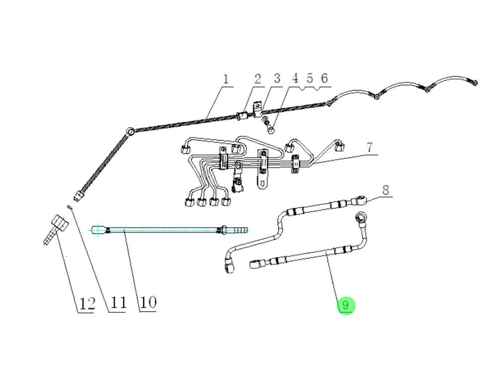 SPYJ0000003005  燃油管,Fuel pipe,濟(jì)南向前汽車(chē)配件有限公司