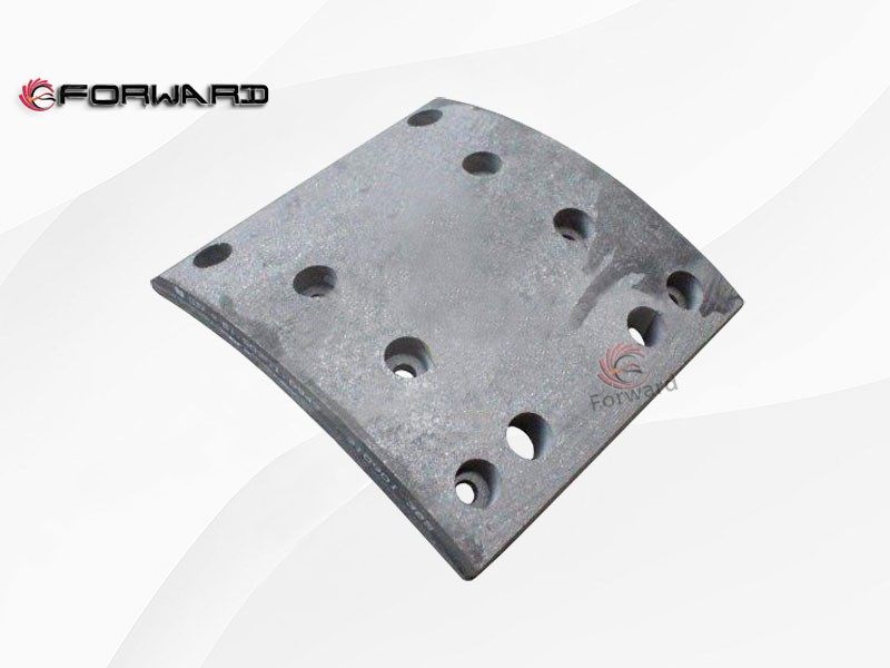 SHACMAN HANDE HDZ237 HD9T 行走前转向驱动桥制动系统 81.50221.0943-FL03 134蹄摩擦片