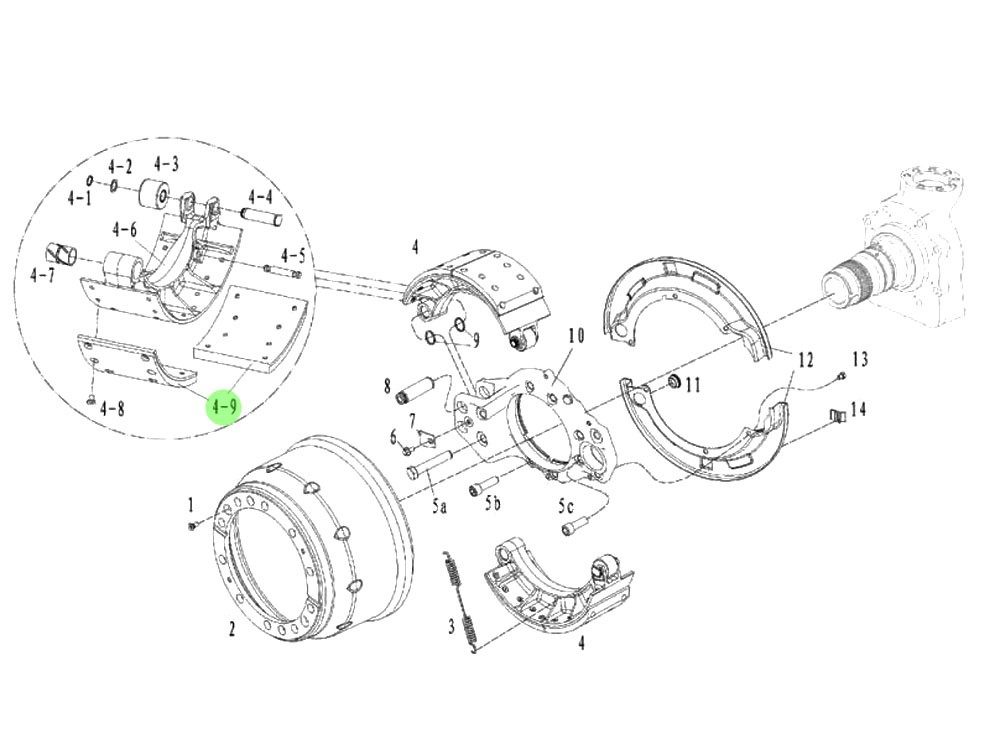 81.50221.0943-FL03 134蹄摩擦片,134 Tread Brake Pad,济南向前汽车配件有限公司
