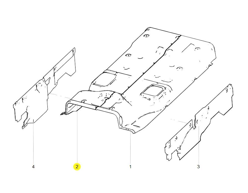 AZ166269000007 右隔热吸音垫,Right heat insulation pad,济南向前汽车配件有限公司