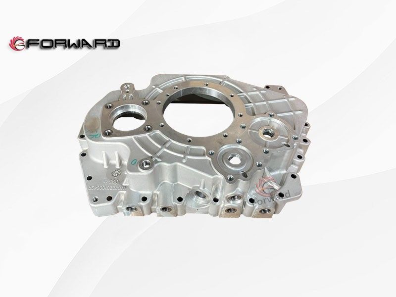 SINOTRUK HOWO NX HW25712XACL 传动变速箱副箱系统 WG2220100043 变速器后壳(铝壳)