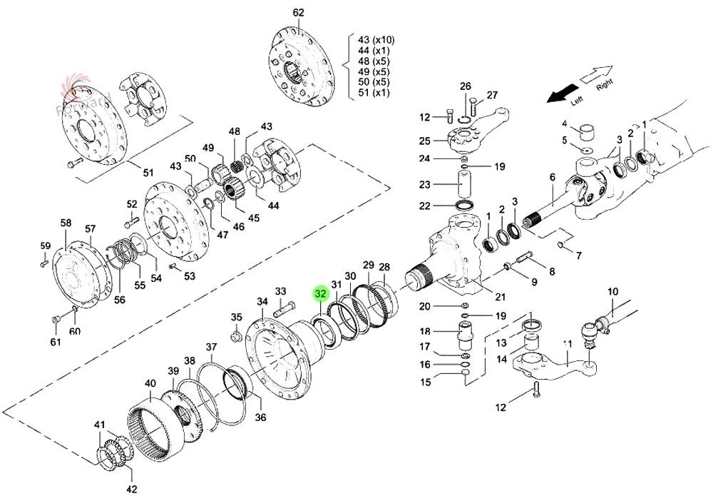 06.32489.0009 轮毂内轴承-331974,Hub inner bearing,济南向前汽车配件有限公司