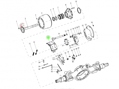 HD90129341375  制动蹄总成,Brake shoe assembly,济南向前汽车配件有限公司