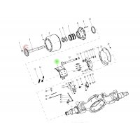 HD90129341375  制动蹄总成,Brake shoe assembly,济南向前汽车配件有限公司