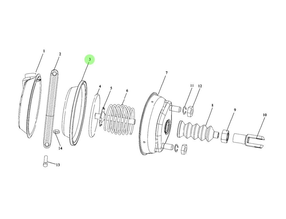 P188000360703-1 前分泵皮碗,The front pump gasket,济南向前汽车配件有限公司