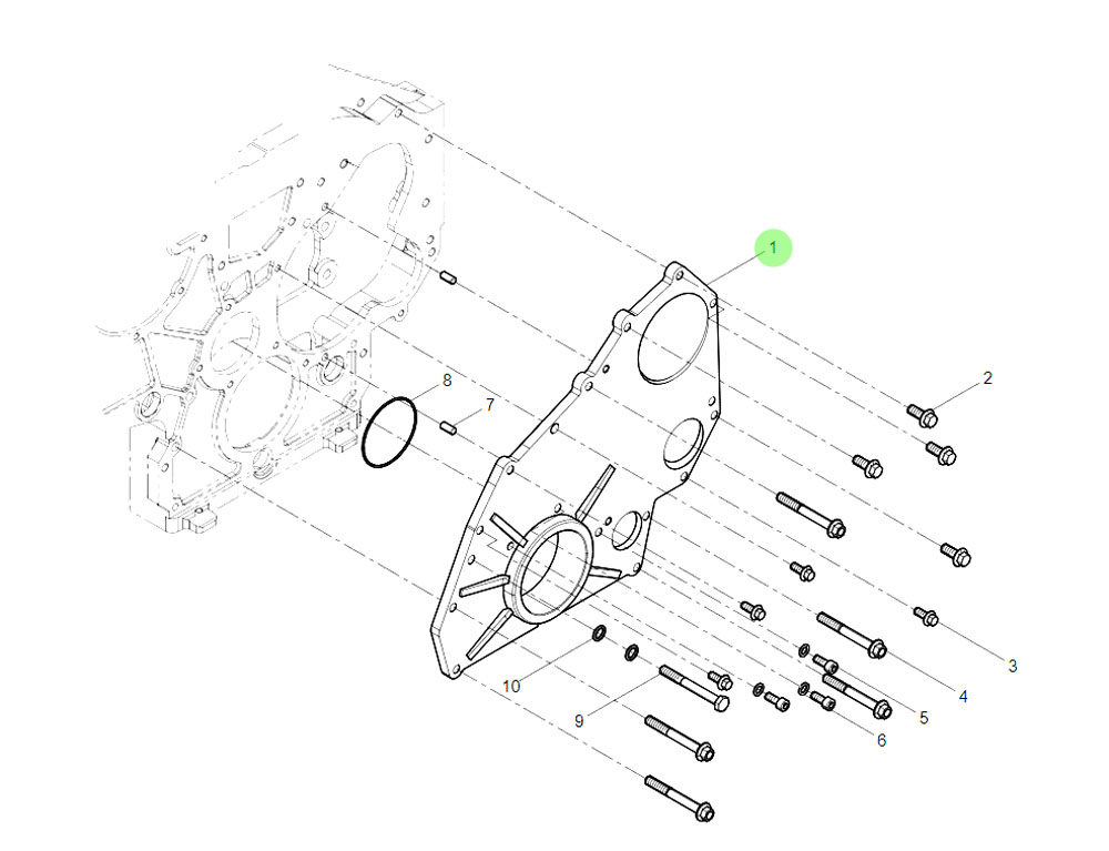 612600012770 正式齿轮室盖板,Standard gear room cover plate,济南向前汽车配件有限公司
