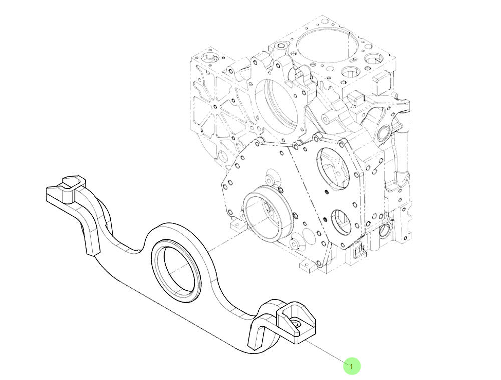 612600012752 发动机支架,Engine bracket,济南向前汽车配件有限公司