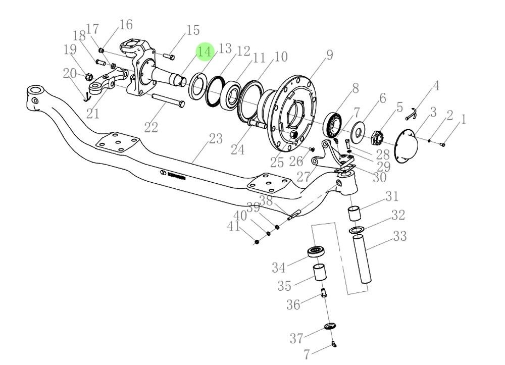HD90009410326  转向节（右）,Steering knuckle (right),济南向前汽车配件有限公司