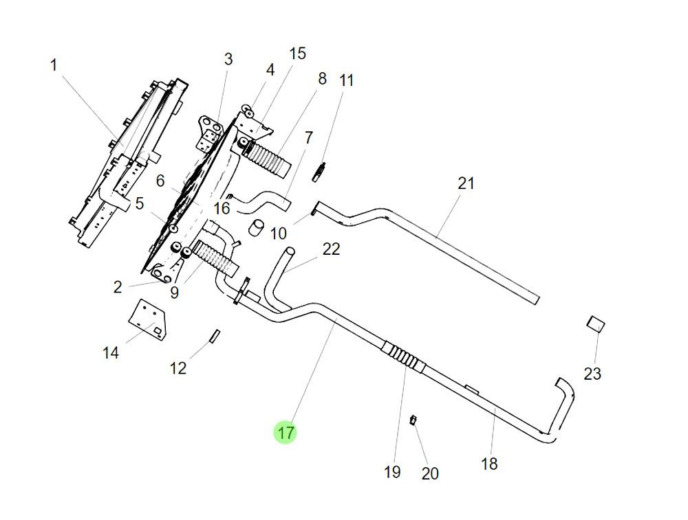 TG53715334588  散热器出水钢管,Cooling radiator outlet water pipe,济南向前汽车配件有限公司
