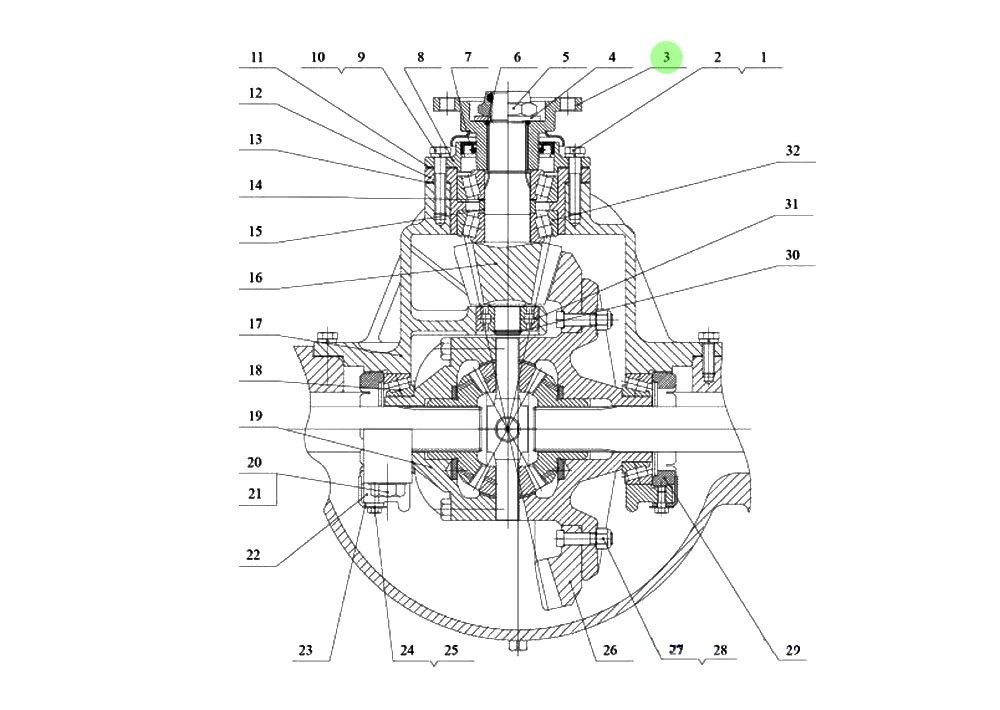 14D0049  输入法兰,Input flange,济南向前汽车配件有限公司