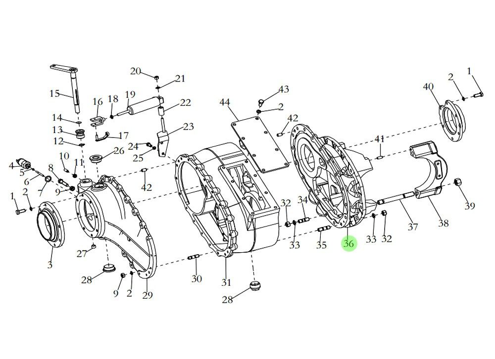 DZ91149320002 中桥主减速器壳,Main reducer housing of the middle bridge,济南向前汽车配件有限公司