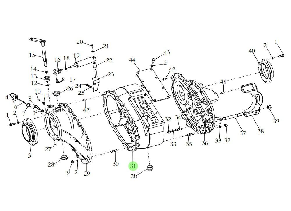 199014320259 过桥箱,Pass axle box,济南向前汽车配件有限公司