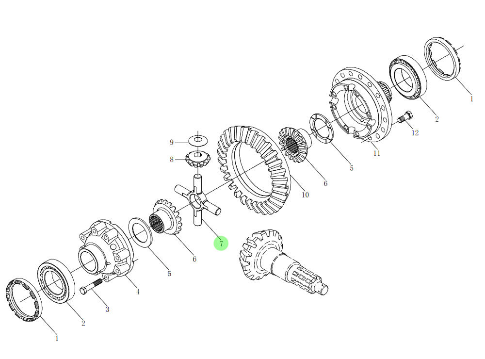 HD90129320137 十字轴,Half axle gear,济南向前汽车配件有限公司
