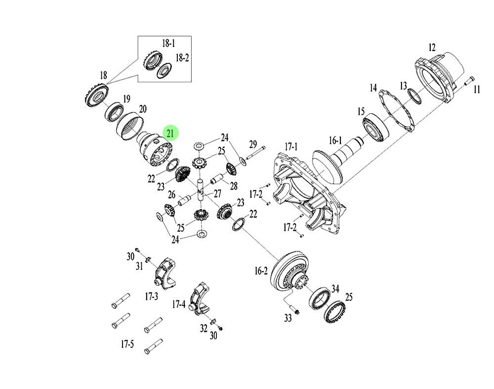 DZ9112320363 差速器壳（右）,Drive shaft housing (right),济南向前汽车配件有限公司