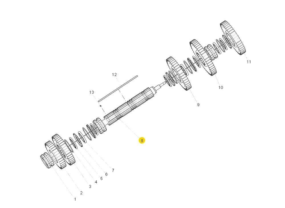 WG2203040029 主轴带球头总成,Main shaft with ball head assembly,济南向前汽车配件有限公司