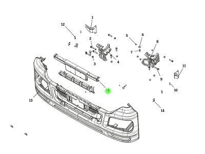 DZ96189622170 牌照装饰内外板焊接总成,License plate decoration inner and outer panels,济南向前汽车配件有限公司