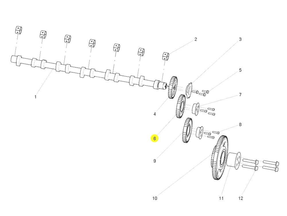 200-04505-5094 中间齿轮总成,Intermediate gear assembly,济南向前汽车配件有限公司