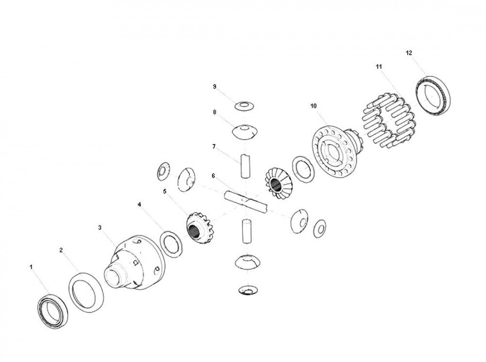FHD9014932010701差速器总成,Inter-wheel differential assembly,济南向前汽车配件有限公司