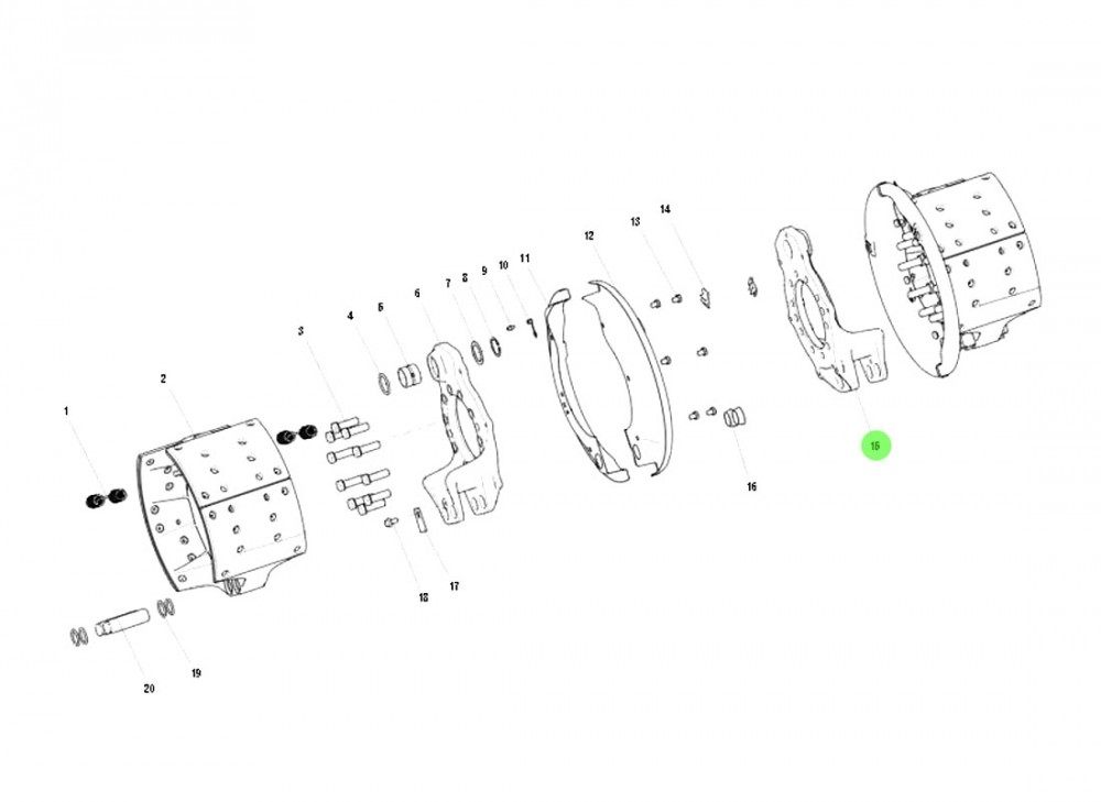 DZ9112340238 制动底板(右）,Brake bottom plate (right),济南向前汽车配件有限公司