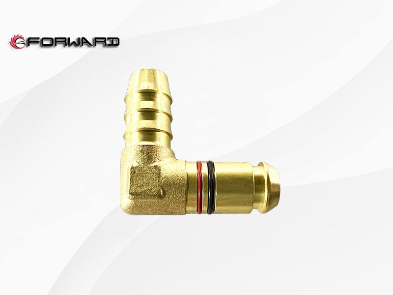SHACMAN F3000 X3000 M3000 X6000 行驶制动管路系统 DZ92189366202  直角管接头