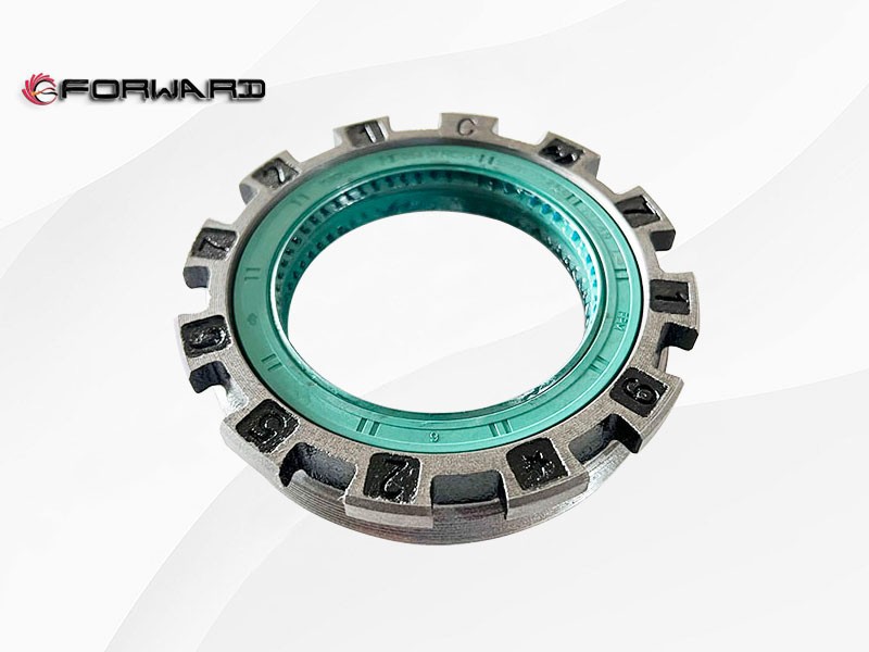 SHACMAN HANDE HDZ300 行走驱动桥主减速器系统 81.35125.6006 调整螺母总成