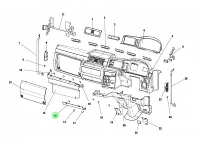 DZ15221162050  中下护板总成 XQ046915,Lower and middle guard plate assembly,济南向前汽车配件有限公司