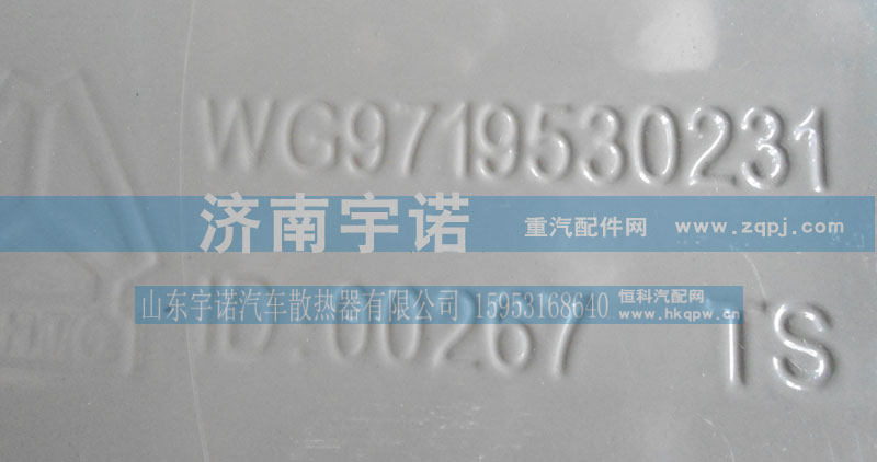 WG9719530231,水箱,山东宇诺汽车散热器有限公司