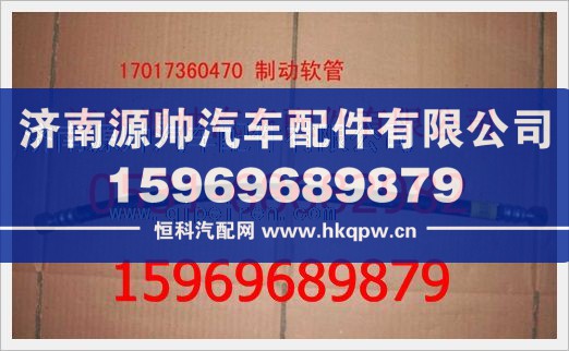 重汽豪沃制动软管总成WG17017360470图1